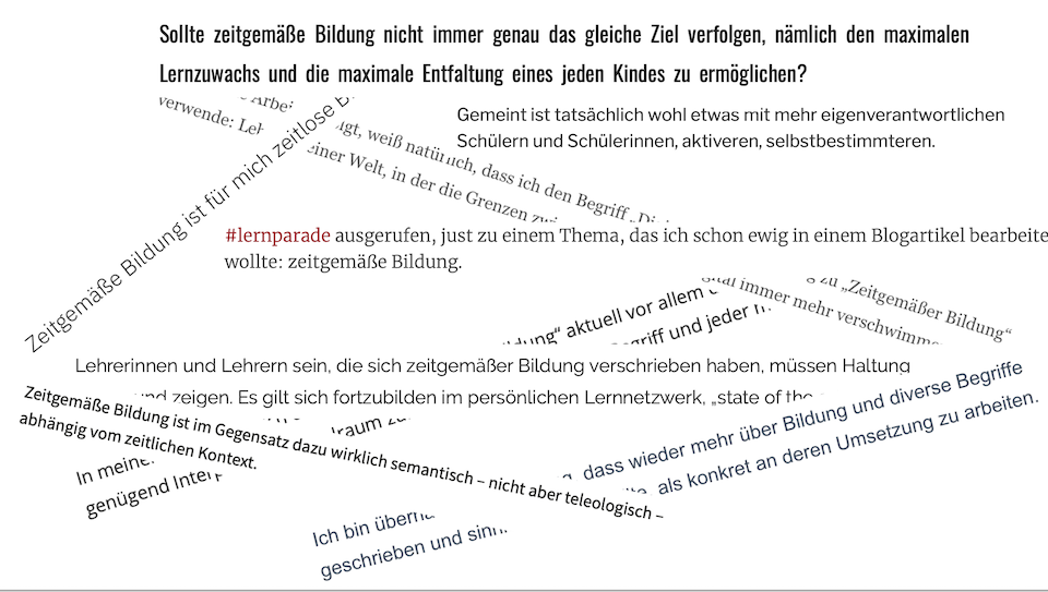 Zitate aus der Blogparade